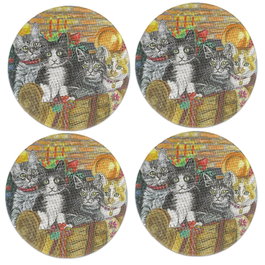 Hermia Salvamanteles Individuales Multicolor Pack de 4
